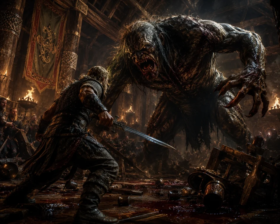 grendel contro beowulf