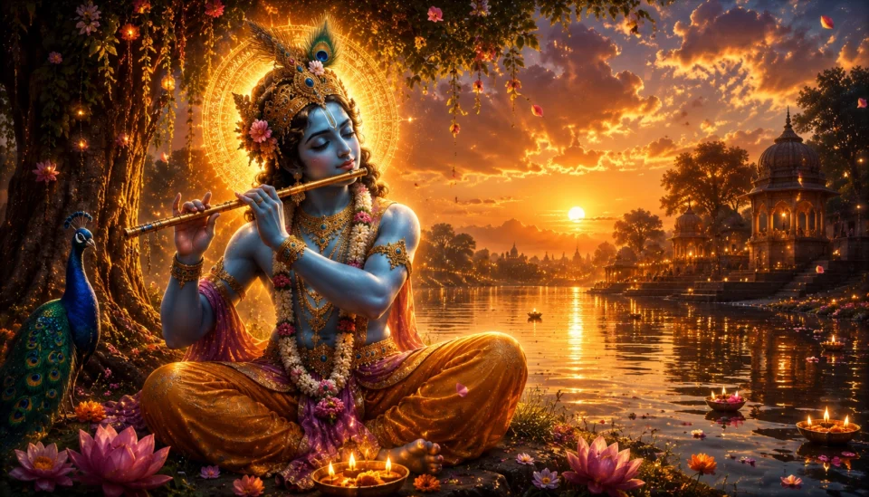 krishna accanto al mare