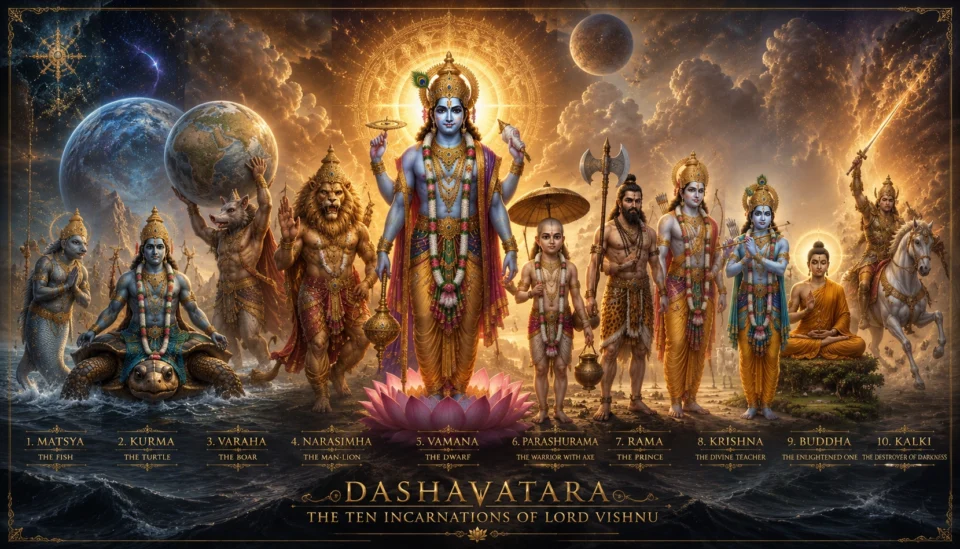 i dieci avatar di vishnu
