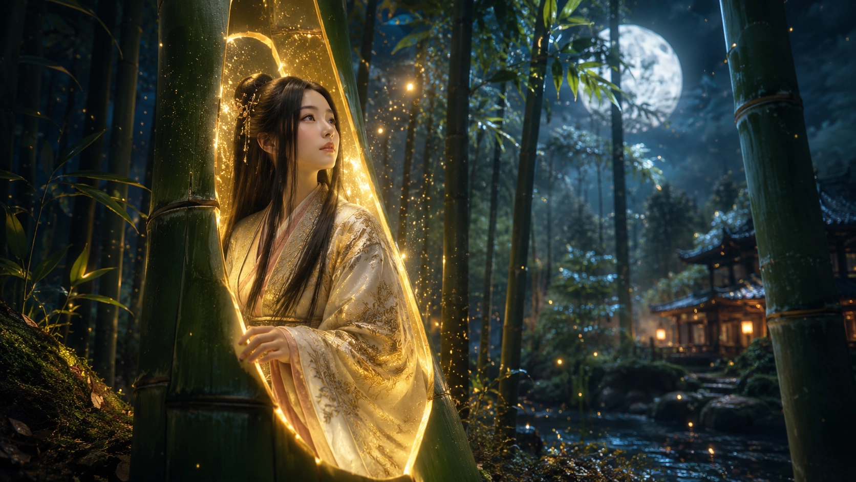 kaguya hime e la foresta di bambu