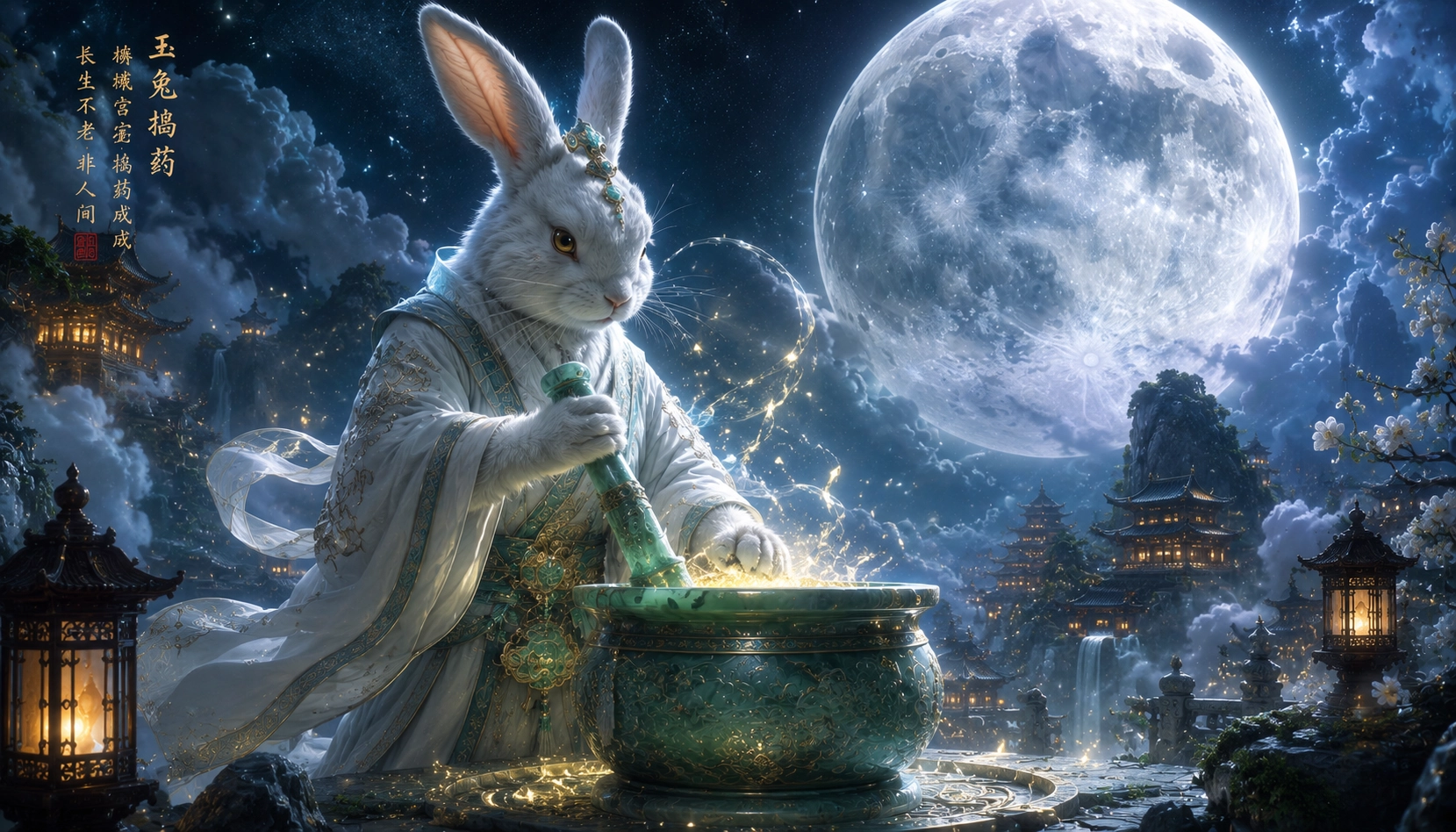 il coniglio della luna cinese