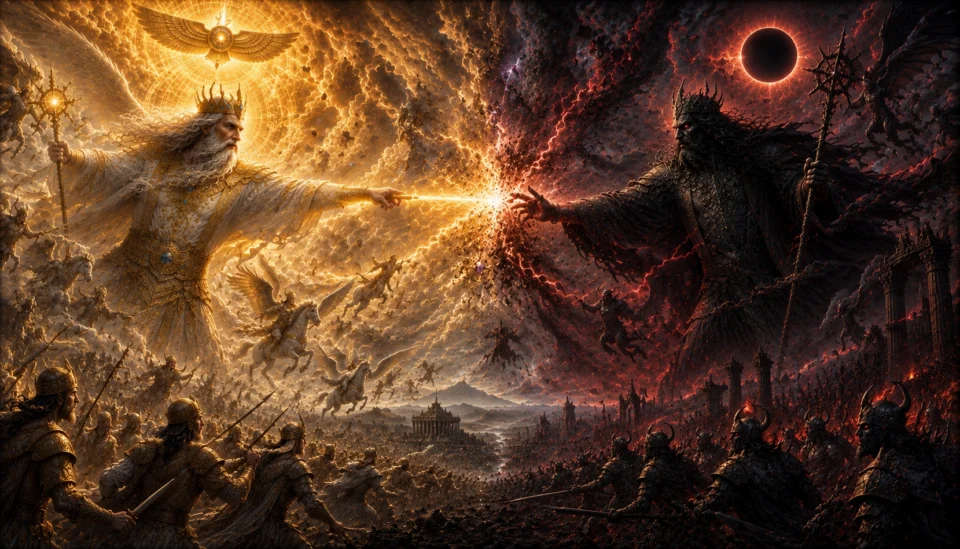 angra mainyu combatte contro ahura mazda