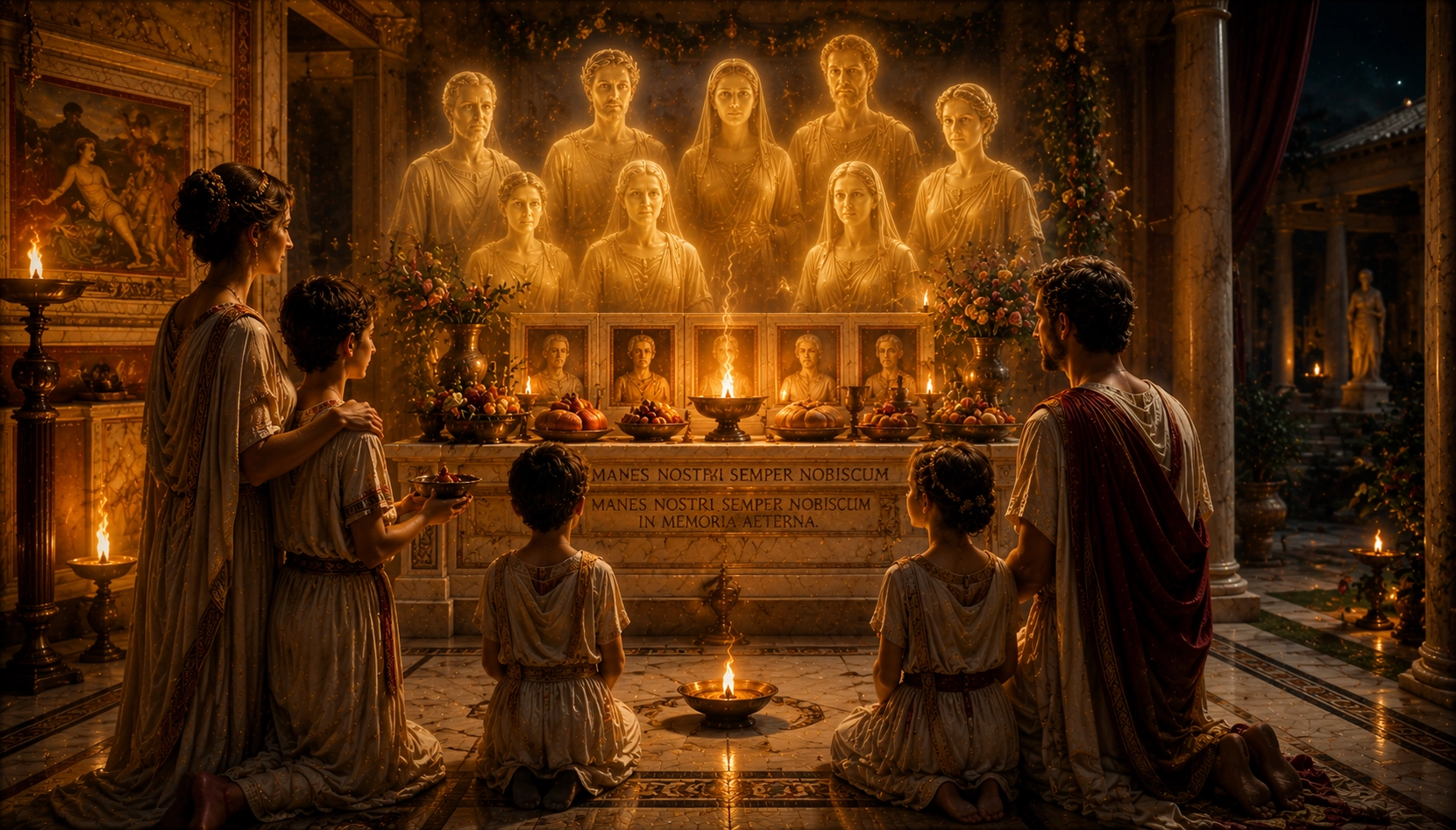 gli Spiriti degli Antenati nella Religione Romana