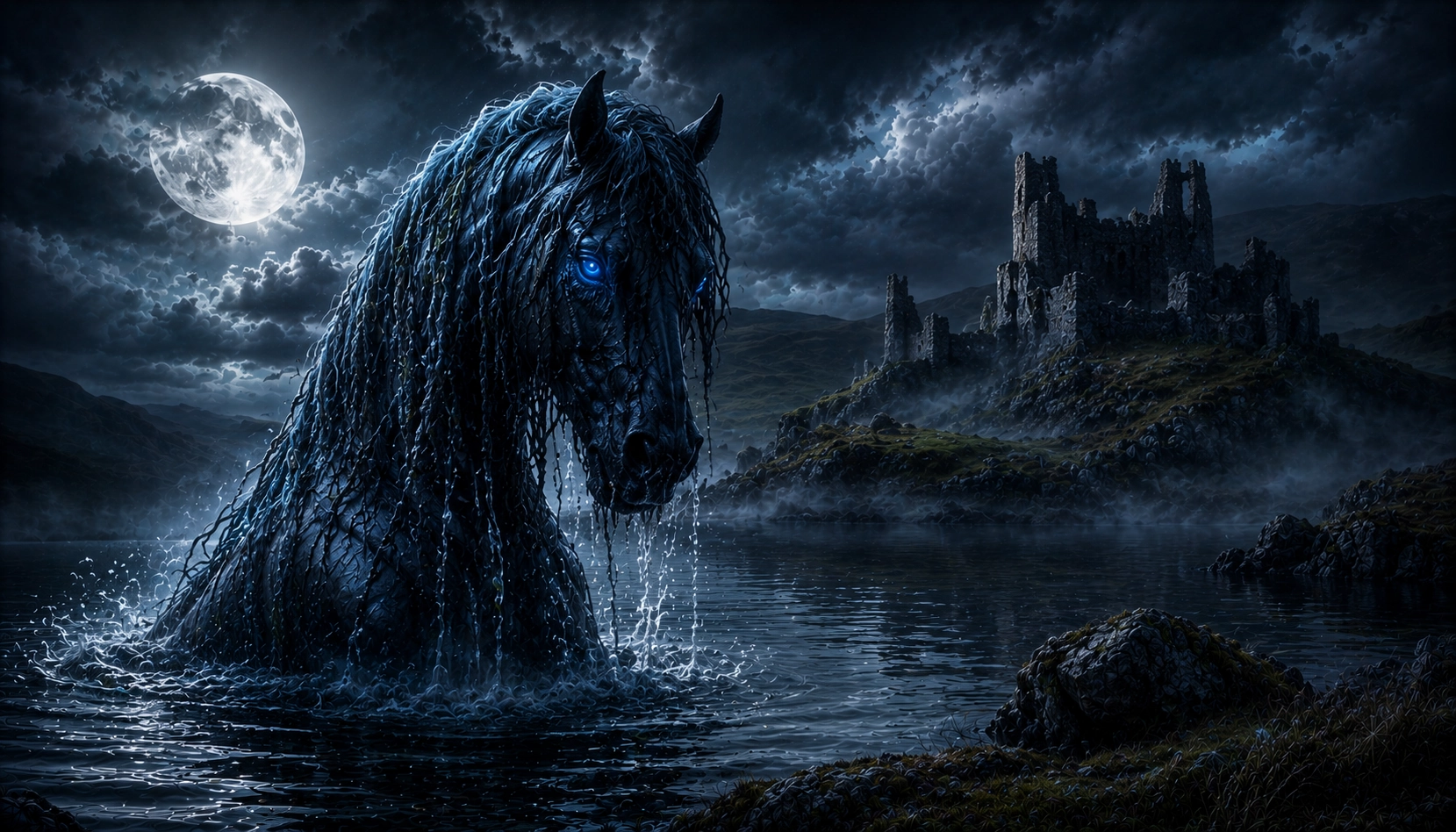 il cavallo d'acqua della mitologia scozzese
