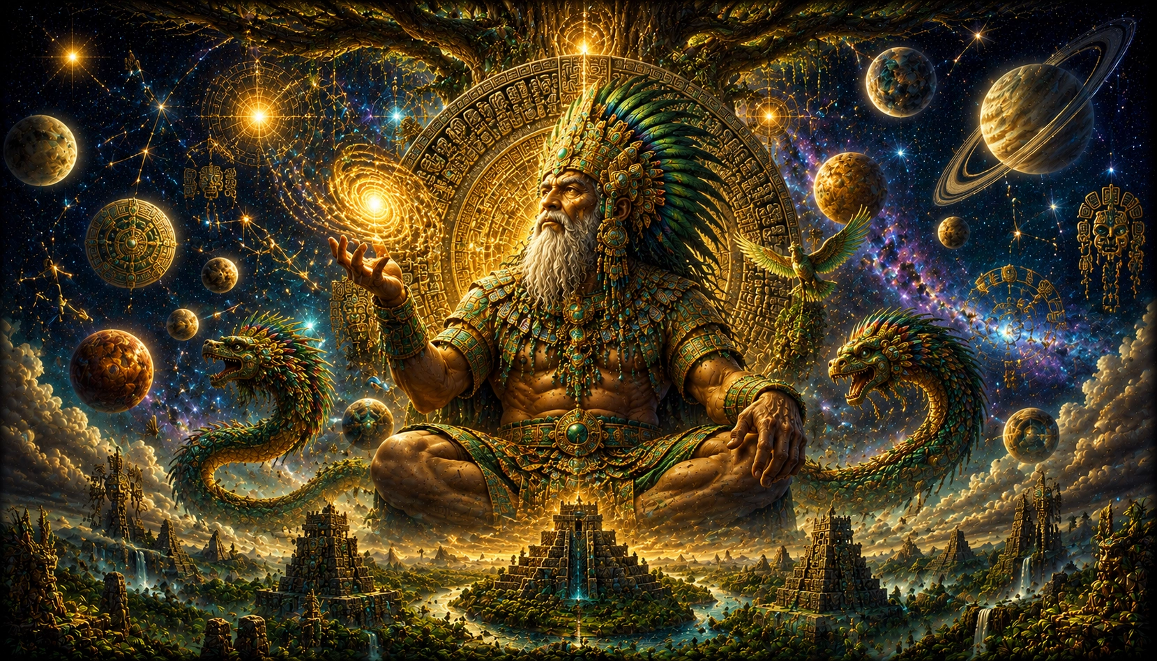 il dio creatore e signore della saggezza nella mitologia maya