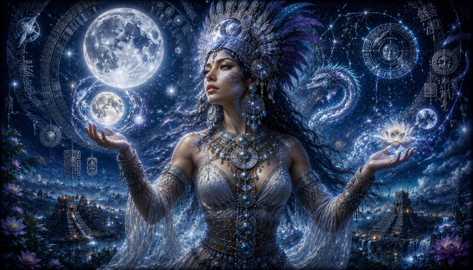 la dea della luna nella mitologia maya