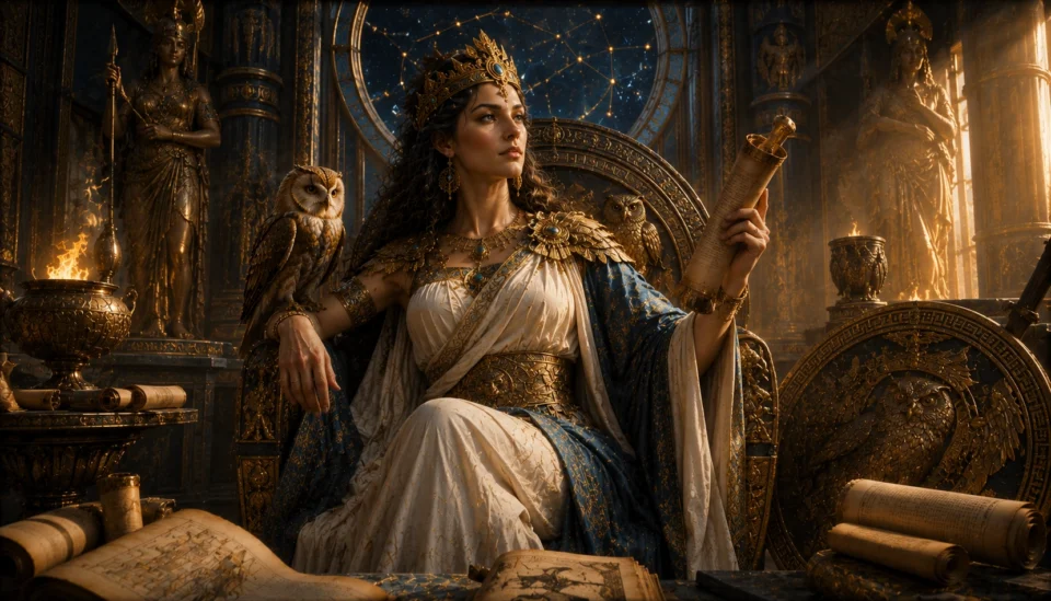 la Dea della Saggezza nella Mitologia Etrusca