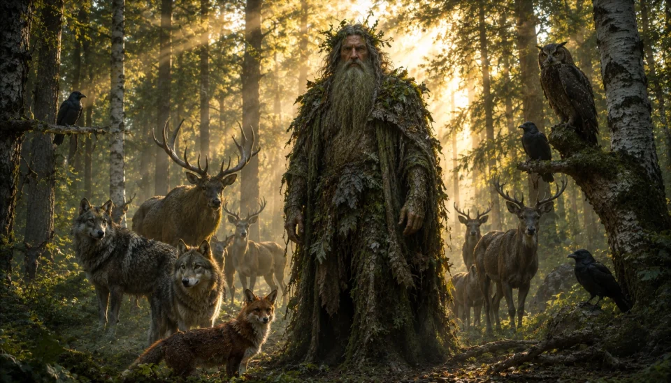 Leshy nella forseta sacra