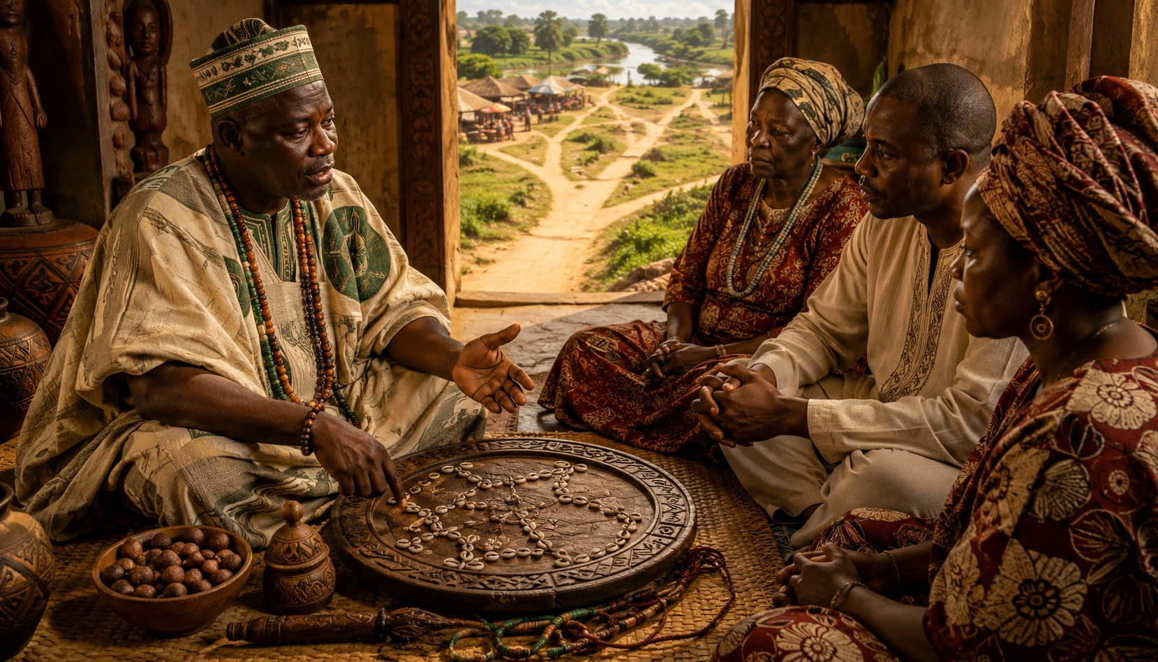 il Sacerdote della Divinazione nella Religione Yoruba