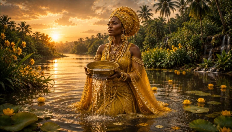 l'Orisha dei Fiumi, dell'Amore e della Prosperità